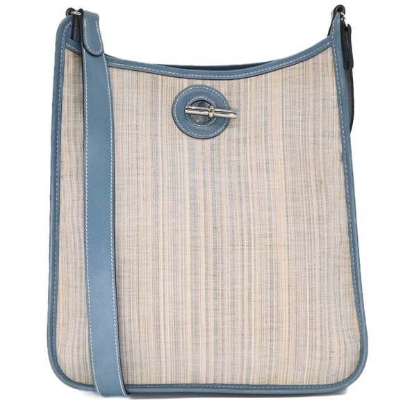 HERMES Blue Shoulder Bag - Picture 1 of 14